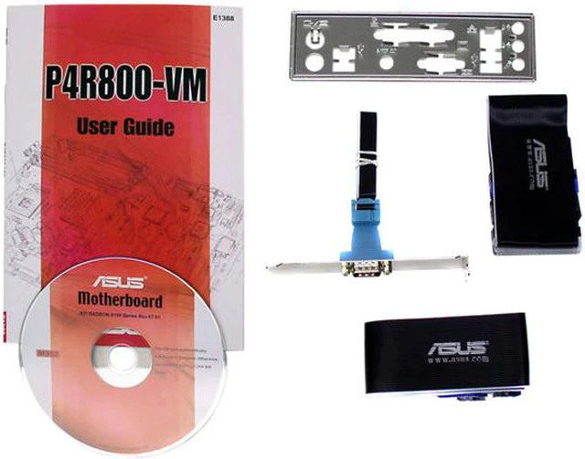 Open Box: ASUS P4R800-VM Socket 478 Micro ATX Intel Motherboard ...