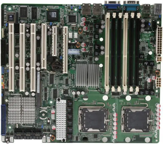 Alt view image 3 of 6 - ASUS DSBV-D SSI CEB 1.1 Server Motherboard Dual LGA 771 Intel 5000V DDR2 667