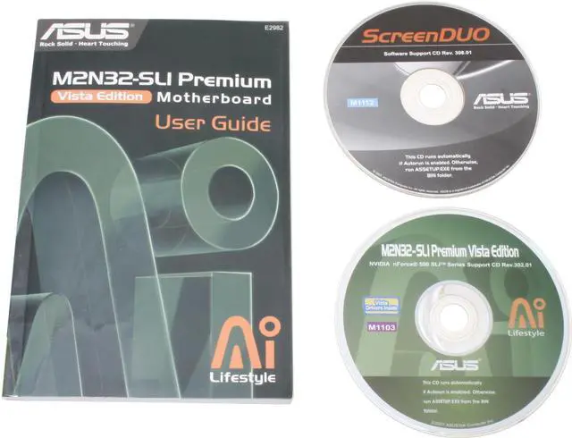 Alt view image 6 of 7 - ASUS M2N32-SLI Premium Vista Edition AM2 NVIDIA nForce 590 SLI MCP ATX AMD Motherboard