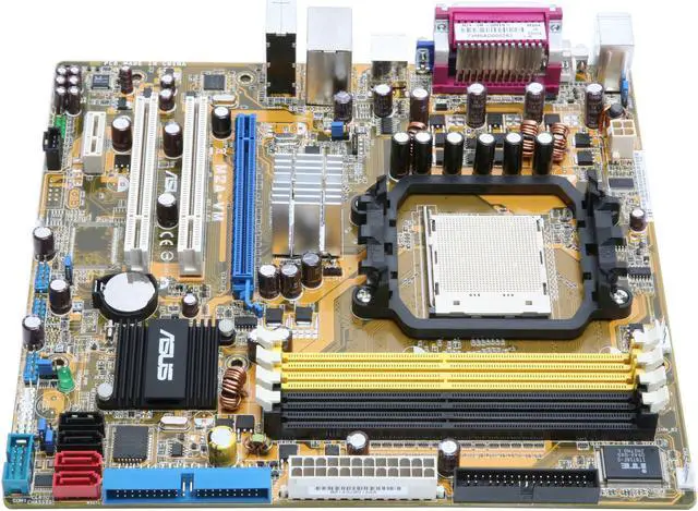 Alt view image 4 of 13 - ASUS M2A-VM AM2 AMD 690G Micro ATX AMD Motherboard