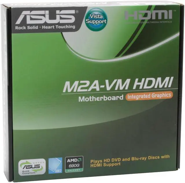 Alt view image 8 of 8 - ASUS M2A-VM HDMI AM2 AMD 690G HDMI Micro ATX AMD Motherboard