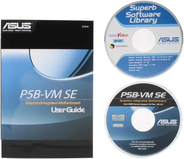 Alt view image 6 of 7 - ASUS P5B-VM SE LGA 775 Intel G965 Express Micro ATX Intel Motherboard