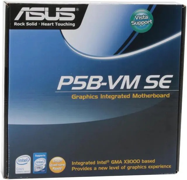 Alt view image 7 of 7 - ASUS P5B-VM SE LGA 775 Intel G965 Express Micro ATX Intel Motherboard