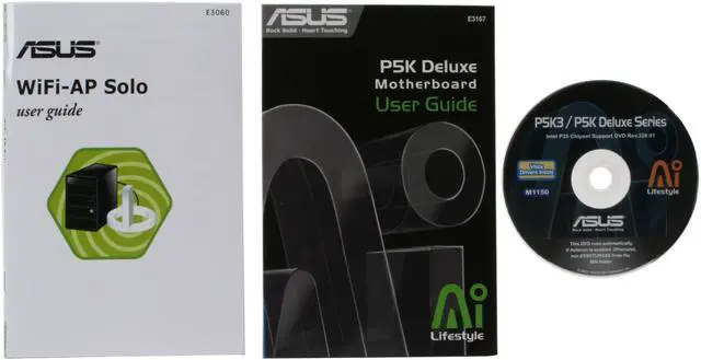 Alt view image 6 of 7 - ASUS P5K DELUXE/WIFI-AP LGA 775 Intel P35 ATX Intel Motherboard