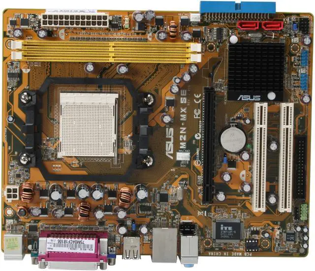 Alt view image 3 of 7 - ASUS M2N-MX SE AM2 NVIDIA GeForce6100 / nForce430 Micro ATX AMD Motherboard