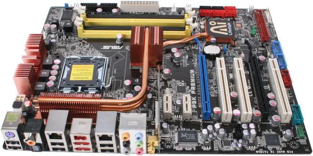 Alt view image 2 of 7 - ASUS P5K PREMIUM/WIFI-AP LGA 775 Intel P35 ATX Intel Motherboard