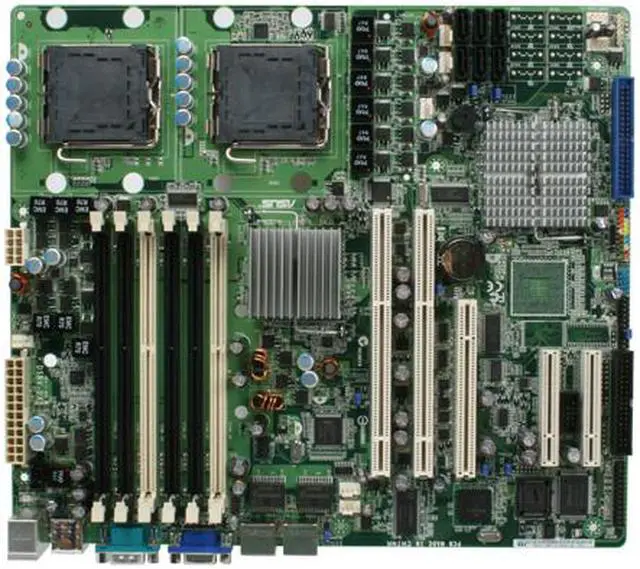 Alt view image 3 of 5 - ASUS DSBV-DX Dual LGA 771 Intel 5000V SSI CEB 1.1 Dual Intel Xeon Server Motherboard