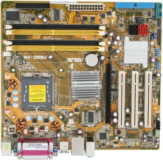 Alt view image 3 of 7 - ASUS P5GC-VM(GREEN) LGA 775 Intel 945GC Micro ATX Intel Motherboard