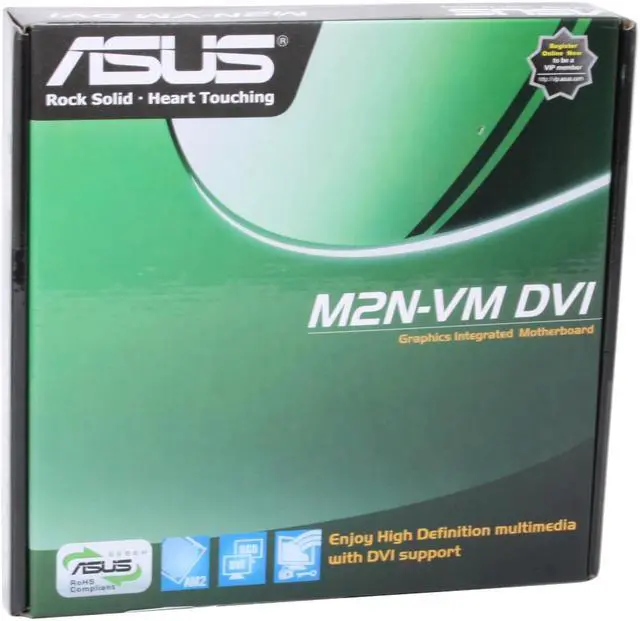Alt view image 7 of 7 - ASUS M2N-VM DVI AM2 NVIDIA GeForce 7050PV Micro ATX AMD Motherboard