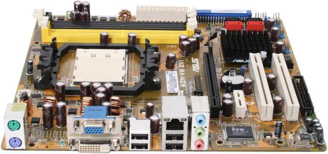 Alt view image 2 of 7 - ASUS M2N-VM DVI AM2 NVIDIA GeForce 7050PV Micro ATX AMD Motherboard