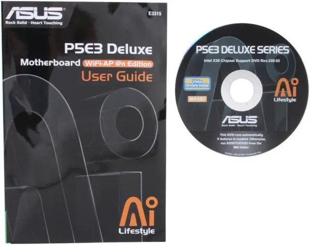 Alt view image 6 of 7 - ASUS P5E3 Deluxe/WiFi-AP LGA 775 Intel X38 ATX Intel Motherboard
