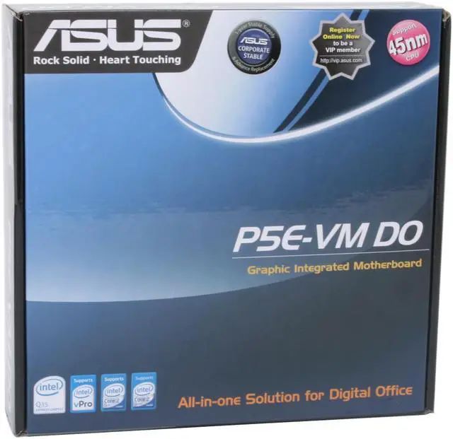 Alt view image 7 of 7 - ASUS P5E-VM DO LGA 775 Intel Q35 Micro ATX Intel Motherboard