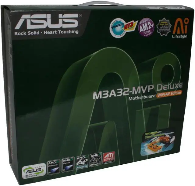 Alt view image 12 of 12 - ASUS M3A32-MVP Deluxe/WiFi AM2+/AM2 AMD 790FX ATX AMD Motherboard