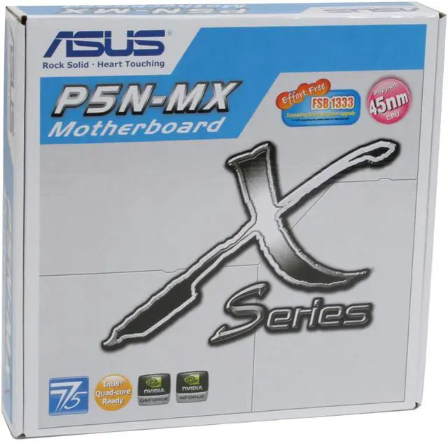 Alt view image 7 of 7 - ASUS P5N-MX LGA 775 NVIDIA GeForce 7050 Micro ATX Intel Motherboard