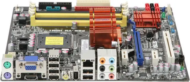 Alt view image 2 of 5 - ASUS P5E-VM HDMI <GREEN> LGA 775 Intel G35 HDMI Micro ATX Intel Motherboard