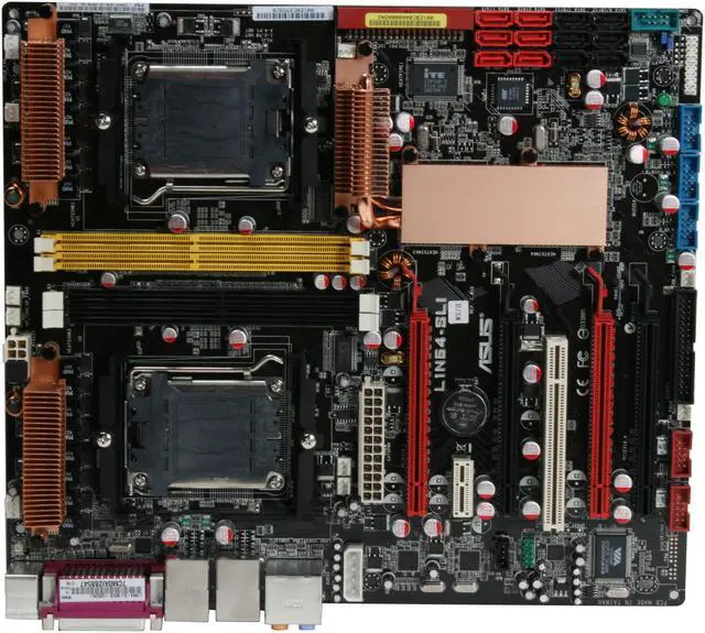 Alt view image 3 of 6 - ASUS L1N64-SLI WS/B SSI CEB Server Motherboard Dual 1207(F) NVIDIA nForce 680a SLI DDR2 667