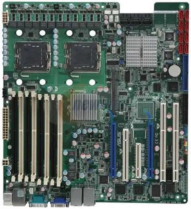 Alt view image 3 of 5 - ASUS DSEB-DG Dual LGA 771 Intel 5400 SSI EEB 3.61 Dual Intel Xeon Server Motherboard