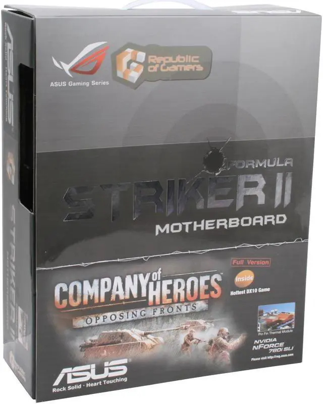 Alt view image 10 of 10 - ASUS Striker II Formula LGA 775 NVIDIA nForce 780i SLI ATX Intel Motherboard