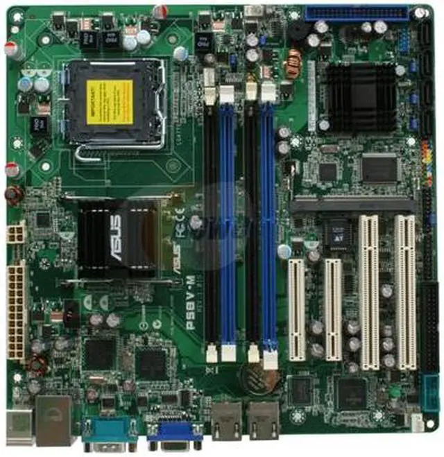 Alt view image 3 of 5 - ASUS P5BV-M LGA 775 Intel 3200 Micro ATX Intel Xeon Server Motherboard