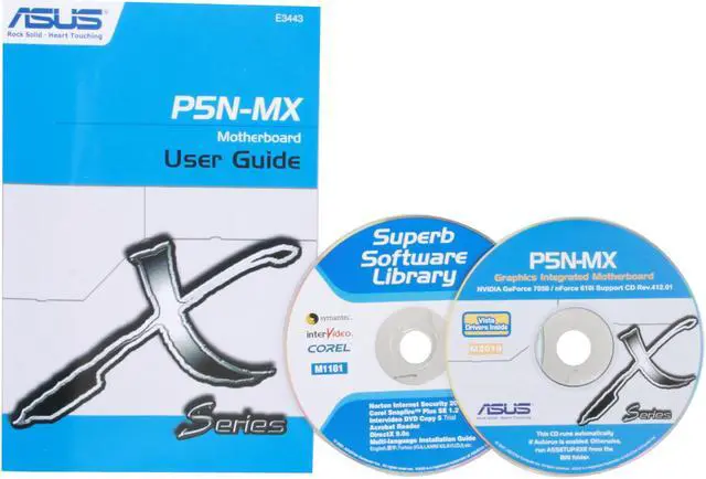 Alt view image 6 of 7 - ASUS P5N-MX <GREEN> LGA 775 NVIDIA GeForce 7050 / nForce 610i Micro ATX Intel Motherboard