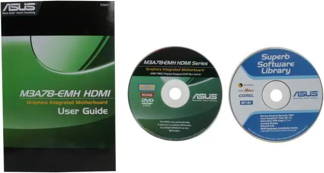Alt view image 5 of 6 - ASUS M3A78-EMH HDMI <GREEN> AM2+/AM2 AMD 780G HDMI Micro ATX AMD Motherboard