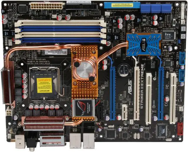 Alt view image 4 of 11 - ASUS Striker II Extreme LGA 775 NVIDIA nForce 790i Ultra SLI ATX Intel Motherboard