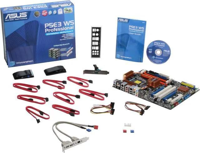 Alt view image 2 of 2 - ASUS P5E3 WS PRO LGA 775 Intel X38 ATX Intel Motherboard
