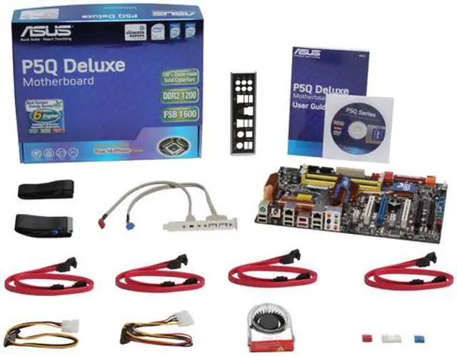 Alt view image 5 of 5 - ASUS P5Q Deluxe LGA 775 Intel P45 Intel Motherboard