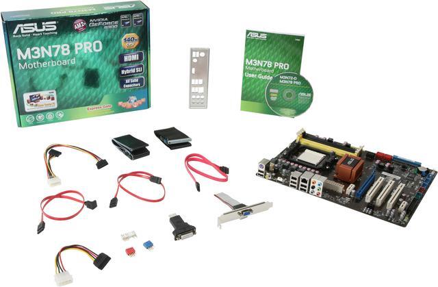 Alt view image 5 of 6 - ASUS M3N78 PRO <GREEN> AM2+/AM2 NVIDIA GeForce 8300 HDMI ATX AMD Motherboard