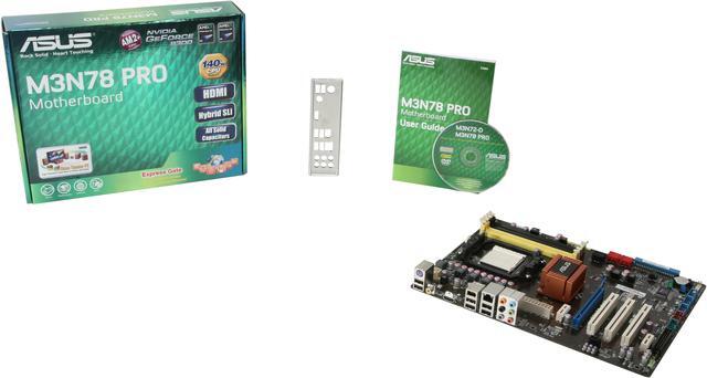 Alt view image 6 of 6 - ASUS M3N78 PRO <GREEN> AM2+/AM2 NVIDIA GeForce 8300 HDMI ATX AMD Motherboard