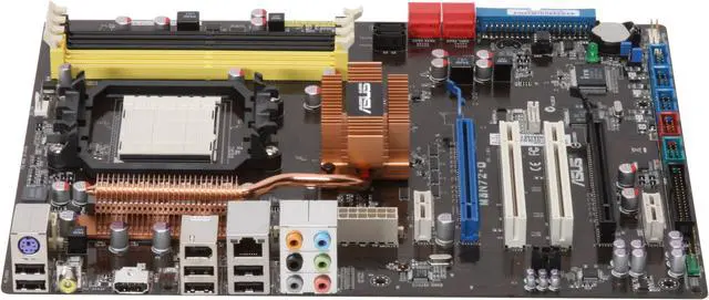 Alt view image 2 of 5 - ASUS M3N72-D AM2+/AM2 NVIDIA nForce 750a SLI HDMI ATX AMD Motherboard
