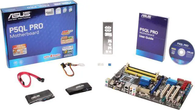 Alt view image 5 of 5 - ASUS P5QL PRO LGA 775 Intel P43 ATX Intel Motherboard