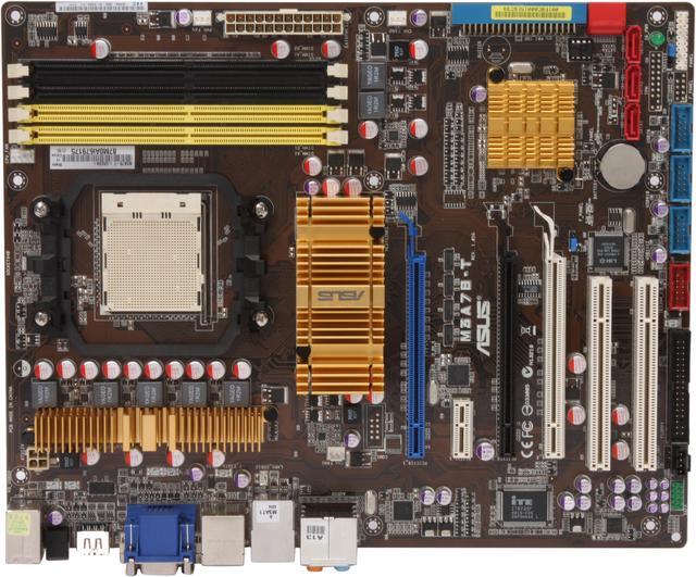 Alt view image 3 of 5 - ASUS M3A78-T AM2+/AM2 AMD 790GX HDMI ATX AMD Motherboard