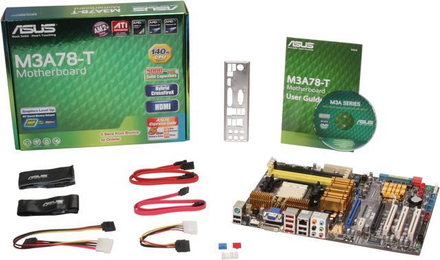 Alt view image 5 of 5 - ASUS M3A78-T AM2+/AM2 AMD 790GX HDMI ATX AMD Motherboard