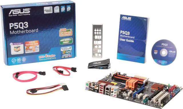 Alt view image 5 of 5 - ASUS P5Q3 LGA 775 Intel P45 ATX Intel Motherboard