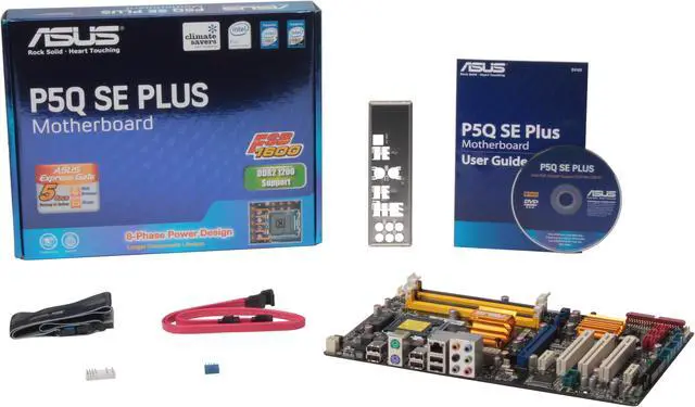 Alt view image 5 of 5 - ASUS P5Q SE PLUS LGA 775 Intel P45 ATX Intel Motherboard
