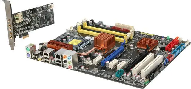 Main image of ASUS P5Q PRO + XONAR DX LGA 775 Intel P45 ATX Intel Motherboard Bundle