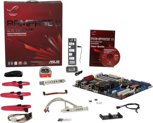 Alt view image 5 of 5 - ASUS Rampage II Extreme LGA 1366 Intel X58 ATX Intel Motherboard