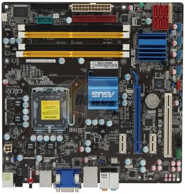 Alt view image 3 of 5 - ASUS P5Q-EM DO LGA 775 Intel Q45 Micro ATX Intel Motherboard