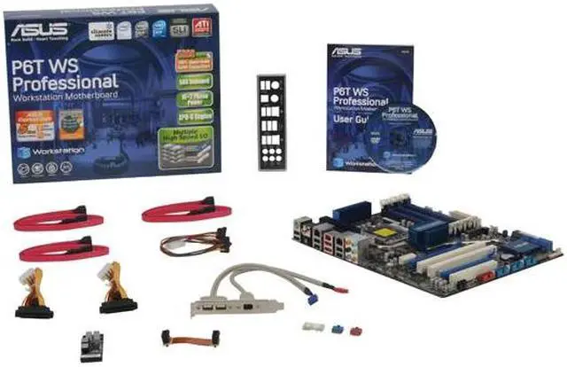 Alt view image 5 of 5 - ASUS P6T WS PRO LGA 1366 Intel X58 ATX Intel Core i7 / Xeon Intel Motherboard