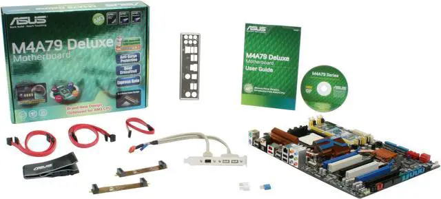Alt view image 5 of 5 - ASUS M4A79 Deluxe AM3/AM2+/AM2 AMD 790FX ATX AMD Motherboard