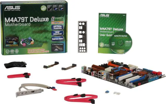 Alt view image 5 of 5 - ASUS M4A79T Deluxe AM3 DDR3 AMD 790FX ATX AMD Motherboard