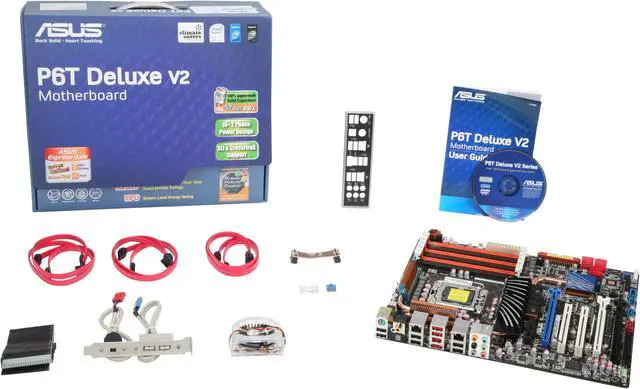 Alt view image 5 of 5 - ASUS P6T Deluxe V2 LGA 1366 Intel X58 ATX Intel Motherboard