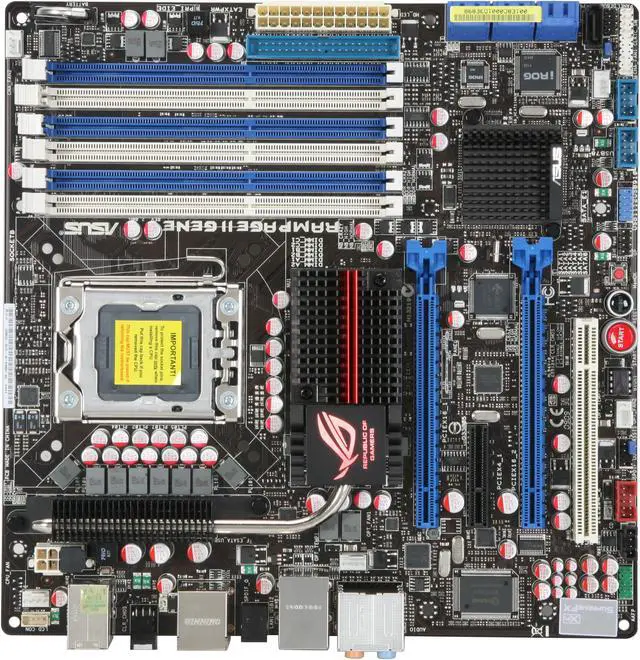 Alt view image 3 of 5 - ASUS Rampage II GENE LGA 1366 Intel X58 Micro ATX Intel Motherboard