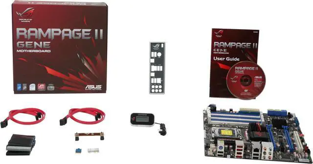 Alt view image 5 of 5 - ASUS Rampage II GENE LGA 1366 Intel X58 Micro ATX Intel Motherboard