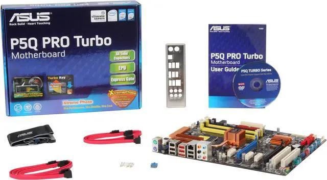 Alt view image 5 of 5 - ASUS P5Q Pro Turbo LGA 775 Intel P45 ATX Intel Motherboard