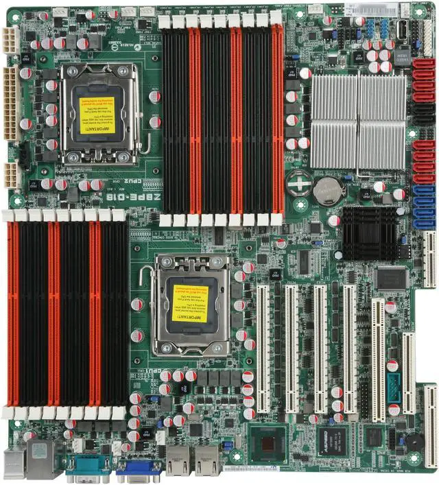 Alt view image 3 of 4 - ASUS Z8PE-D18(ASMB4-IKVM) Dual LGA 1366 Intel 5520 SSI EEB 3.61 Dual Intel Xeon 5500 and 5600 Series Server Motherboard
