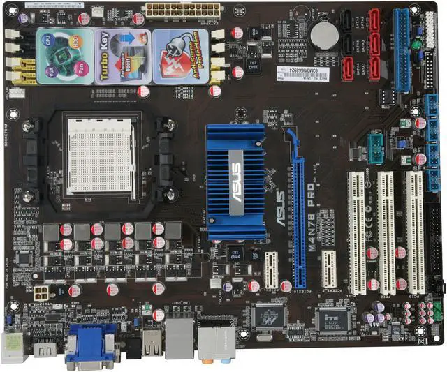Alt view image 4 of 5 - ASUS M4N78 Pro AM3/AM2+/AM2 NVIDIA GeForce 8300 HDMI ATX AMD Motherboard