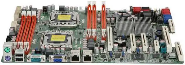 Alt view image 2 of 5 - ASUS Z8NA-D6 Dual LGA 1366 Intel 5500 ATX Dual Intel Xeon 5500 and 5600 Series Server Motherboard