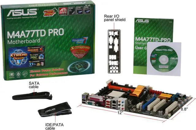 Alt view image 10 of 10 - ASUS M4A77TD Pro AM3 AMD 770 ATX AMD Motherboard